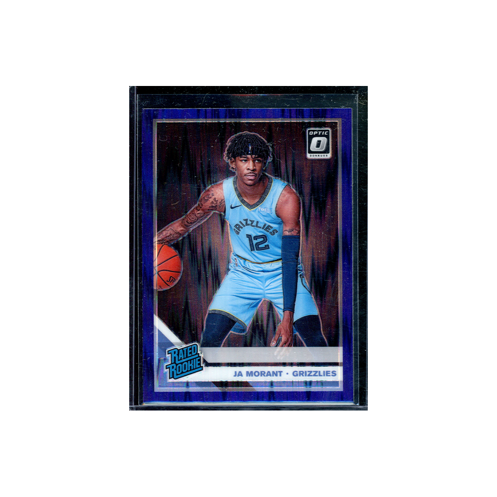 Ja Morant 2019-20 Panini Donruss Optic Basketball Rated Rookie Purple Shock