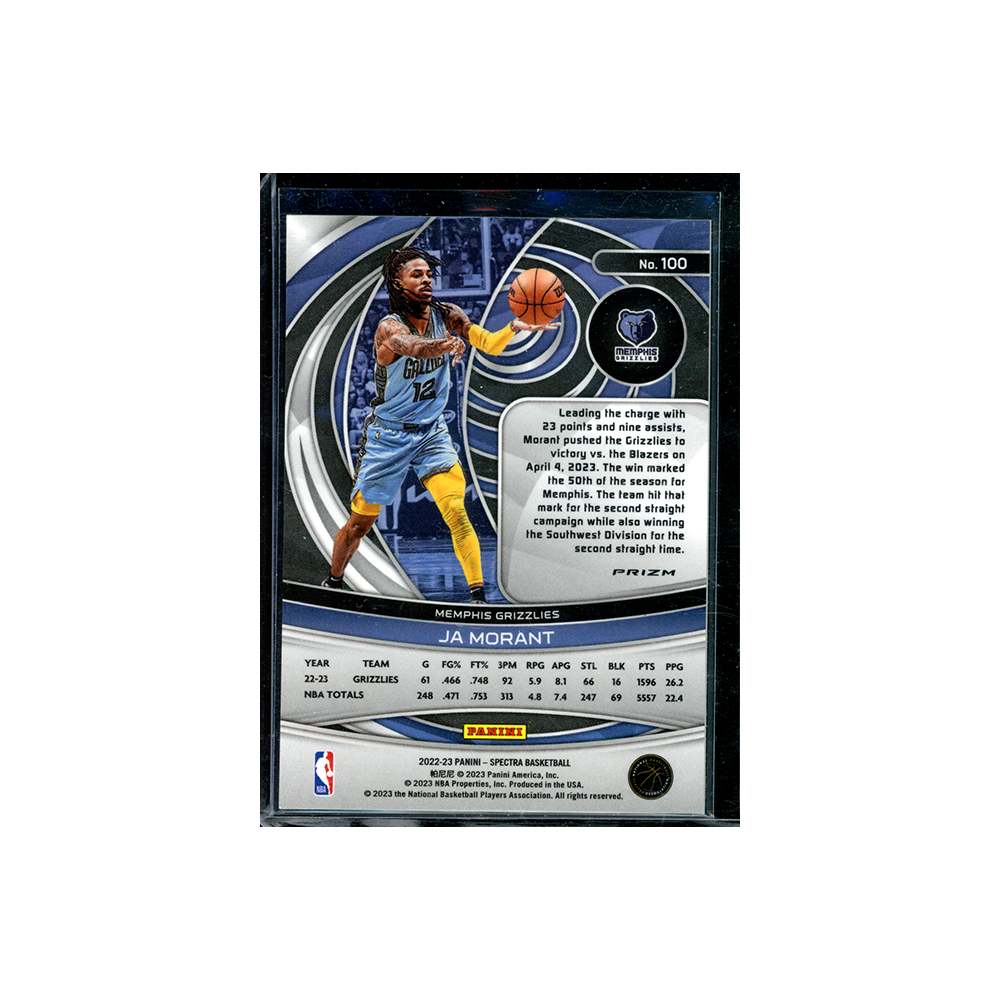 Ja Morant 2022-23 Panini Spectra Red Hyper