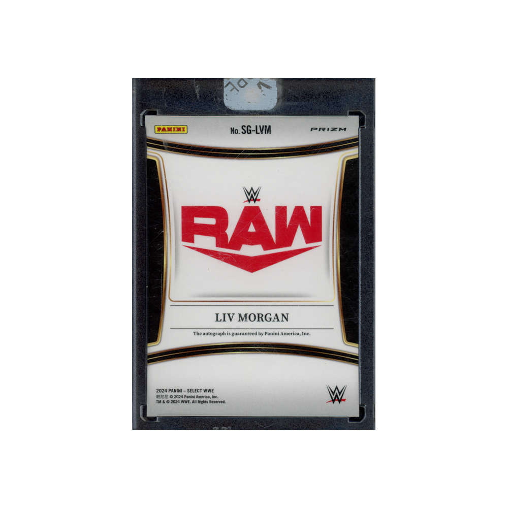 Liv Morgan 2024 Panini Select WWE Red Wave Auto