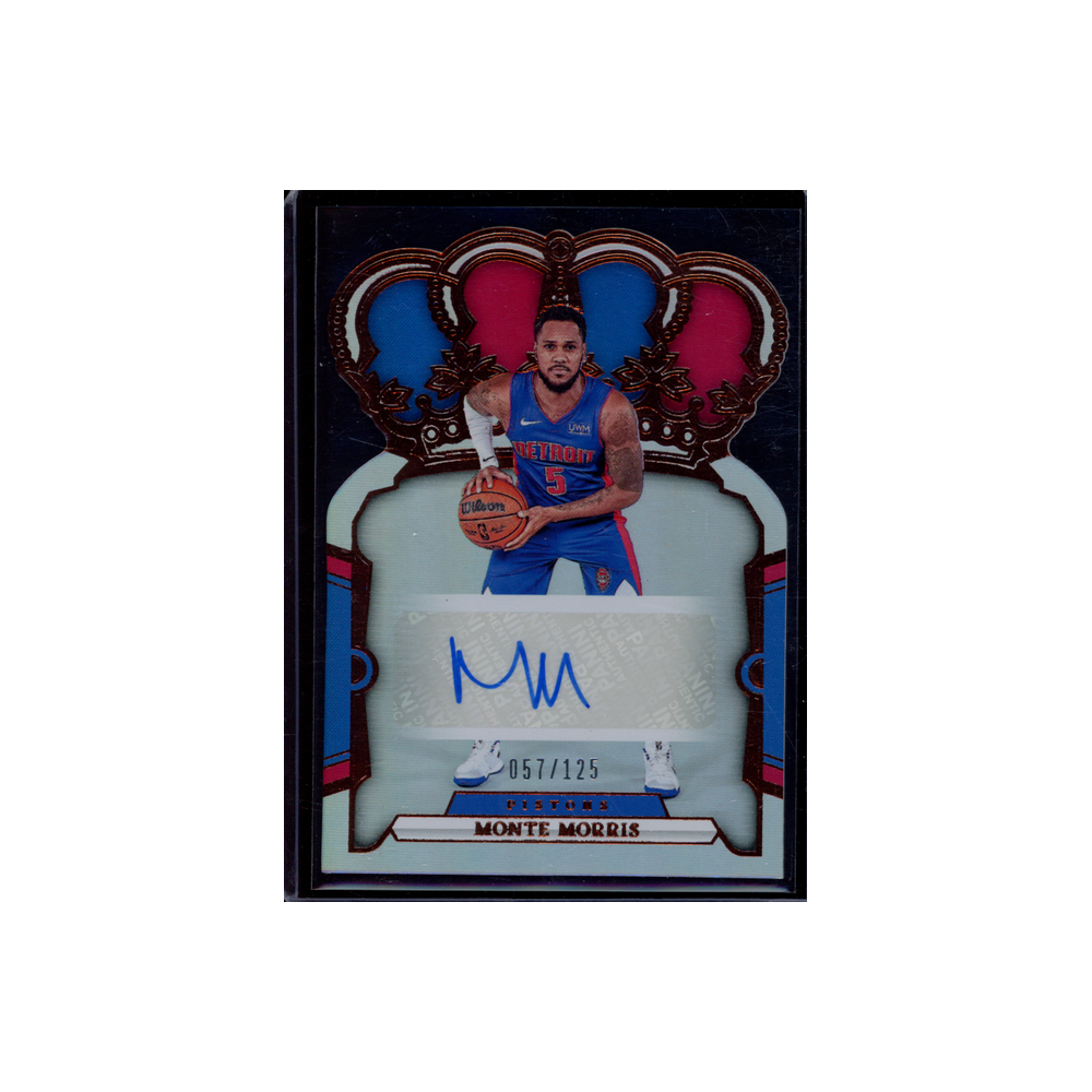 Monte Morris 2023-24 Panini Crown Royale Basketball Auto /125