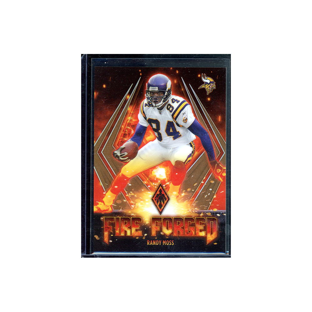 Randy Moss 2021 Panini Phoenix Football Fire Forged /50