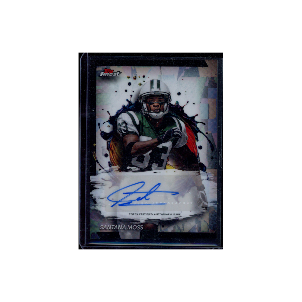 Santana Moss 2024 Topps Finest Football Auto
