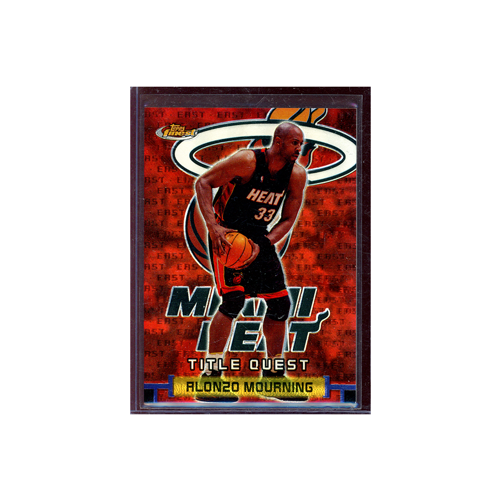 Alonzo Mourning 2000 Topps Finest Basketball Title Quest