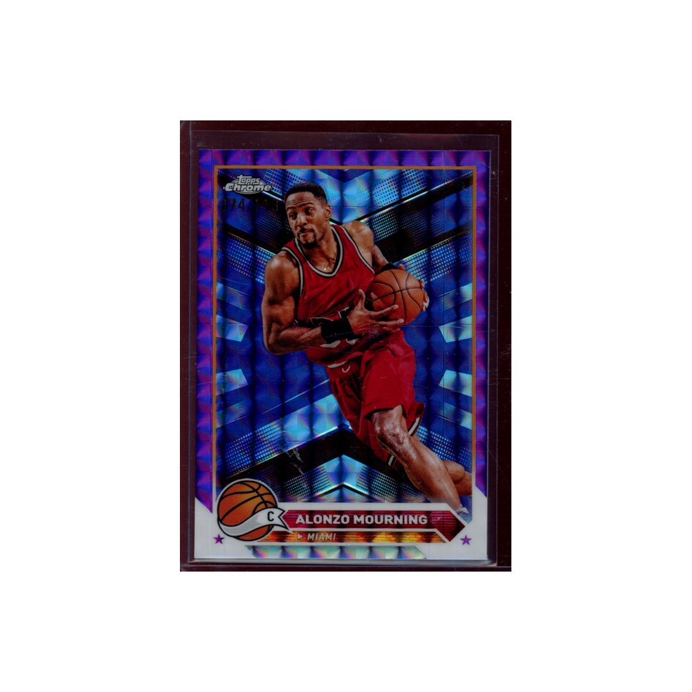 Alonzo Mourning 2023-24 Topps Chrome Basketball Purple Geometric /119