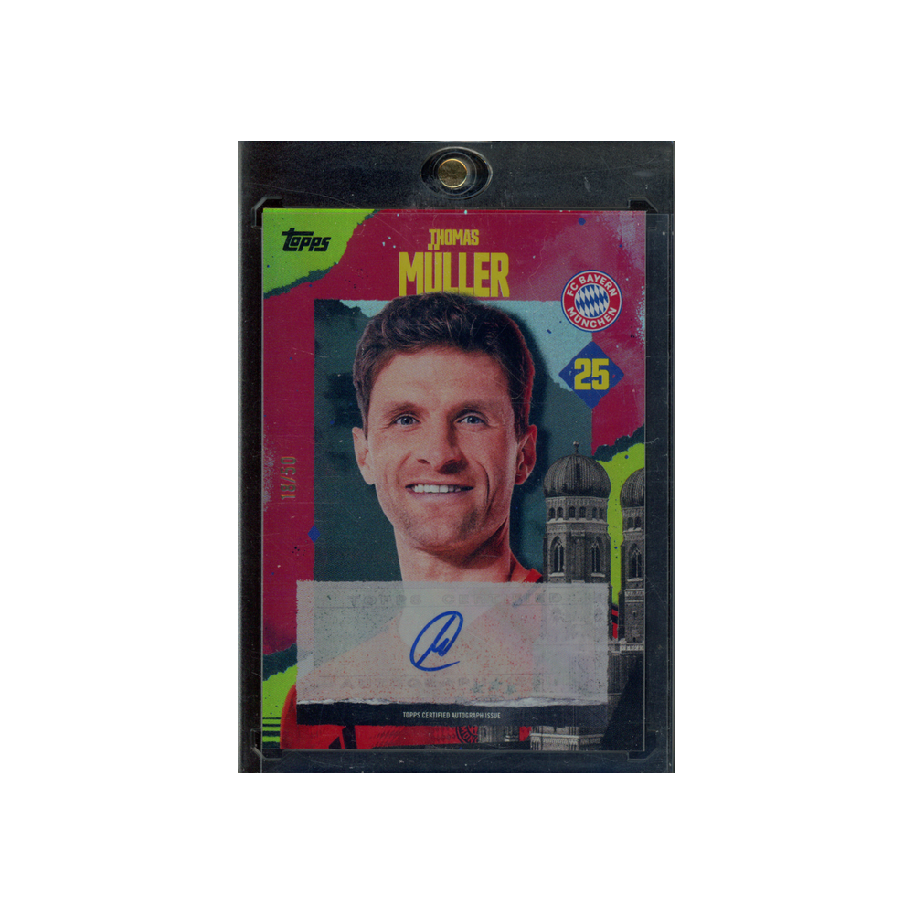 Thomas Müller 2025 Topps Bayern Team Set Auto /50