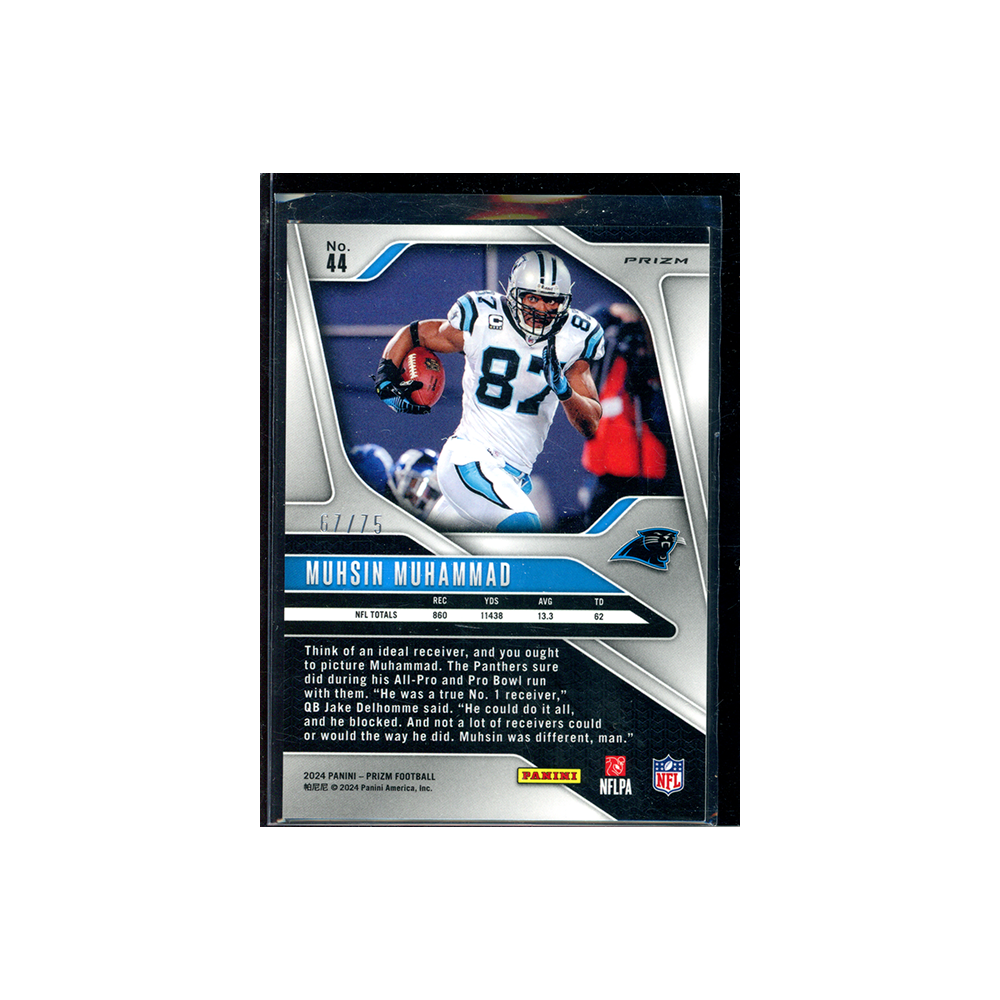 Muhsin Muhammad 2024 Panini Prizm Football Green Scope /75