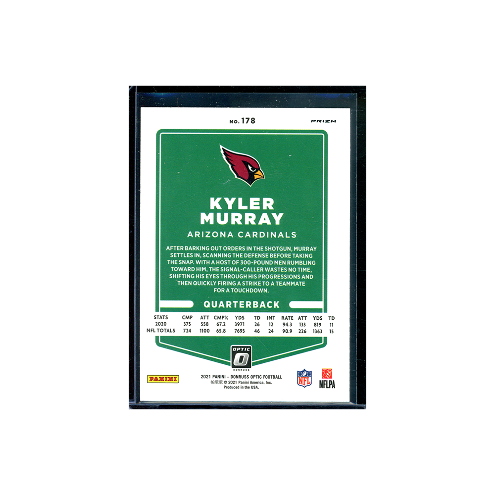 Kyler Murray 2021 Panini Donruss Optic Football Stars