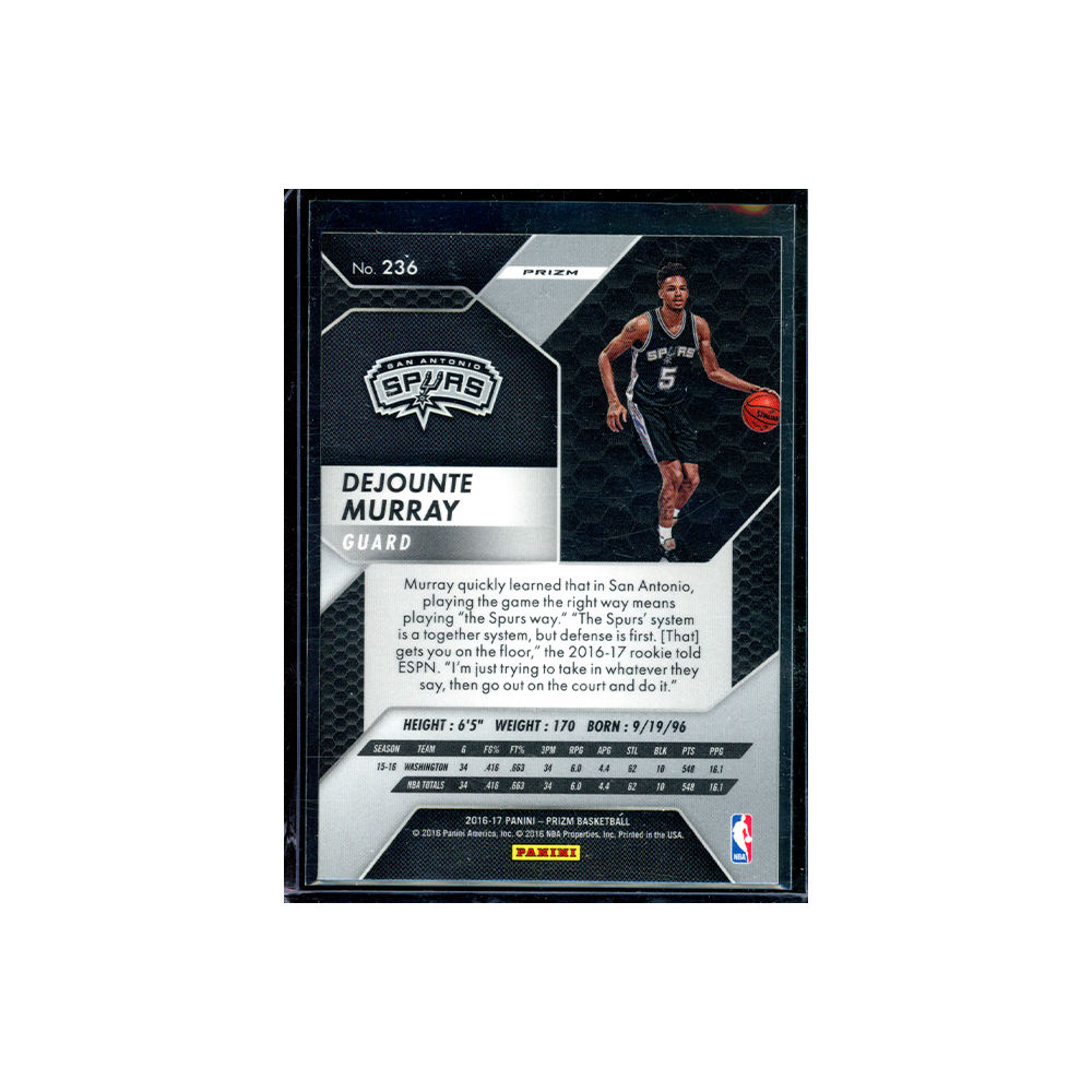 Dejounte Murray 2016-17 Panini Prizm Basketball Starburst Prizm Rookie