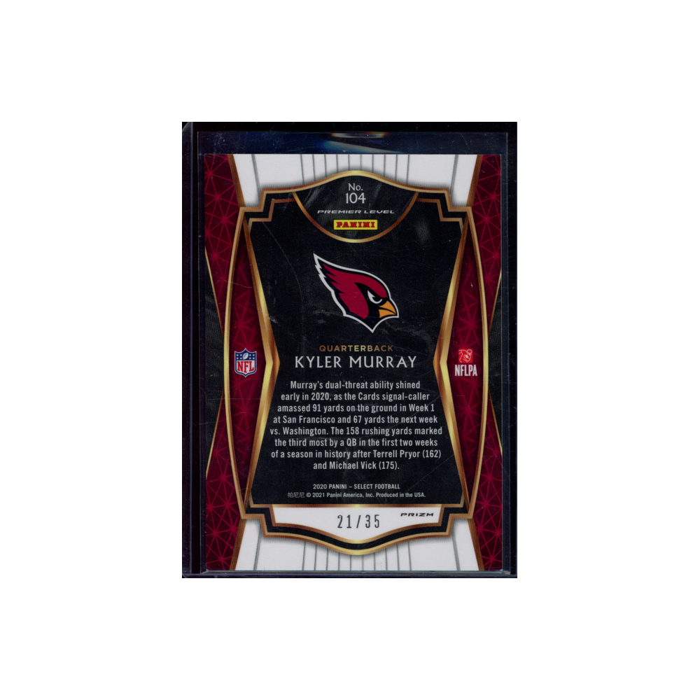 Kyler Murray 2020 Panini Select Football White /35