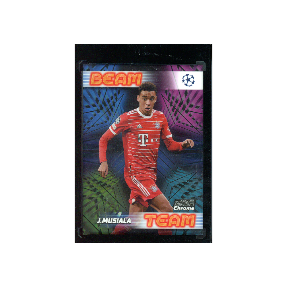Jamal Musiala 2022-23 Topps Stadium CLub Chrome UCL Beam Team Black /10
