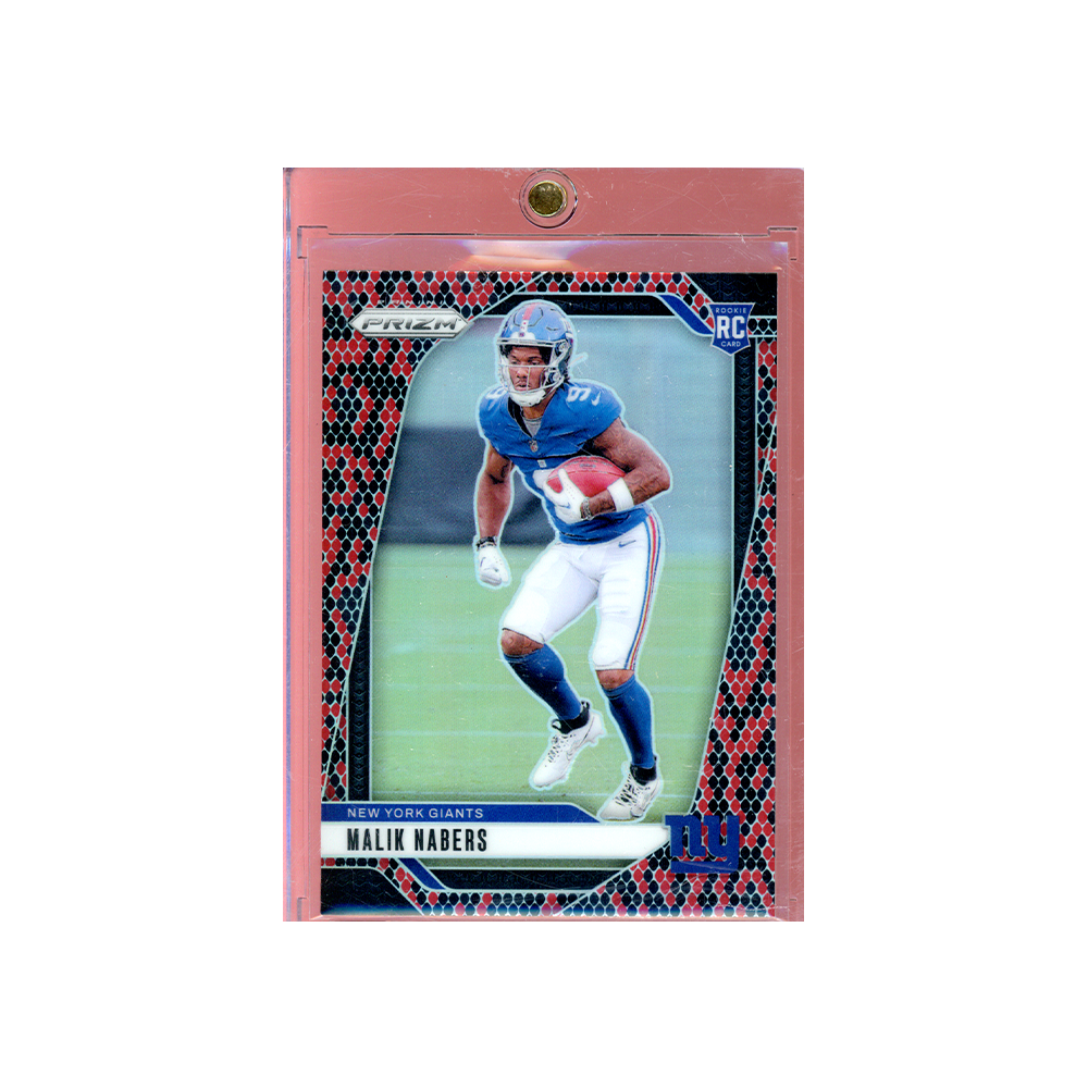 Malik Nabers 2024 Panini Prizm Football Snakeskin Prizm Rookie