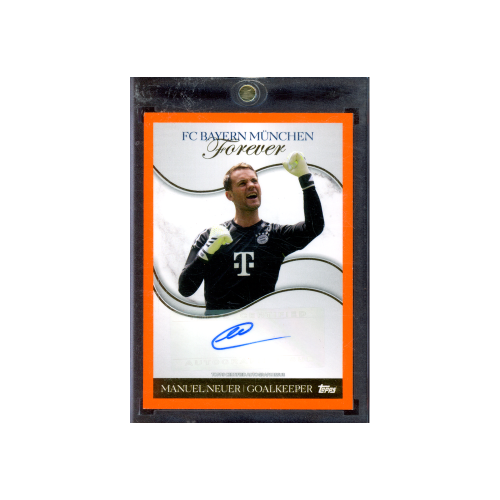 Manuel Neuer 2024 Topps FC Bayern München Forever Auto Orange /25