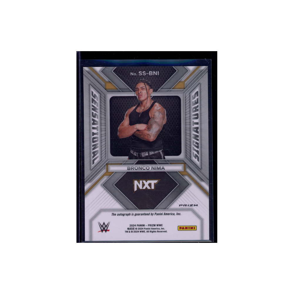 Bronco Nima 2024 Panini Prizm WWE Sensational Signatures Disco Auto