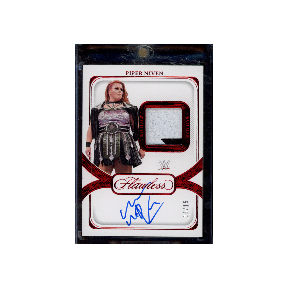Piper Niven 2024 Panini Flawless WWE Patch Auto Ruby /15