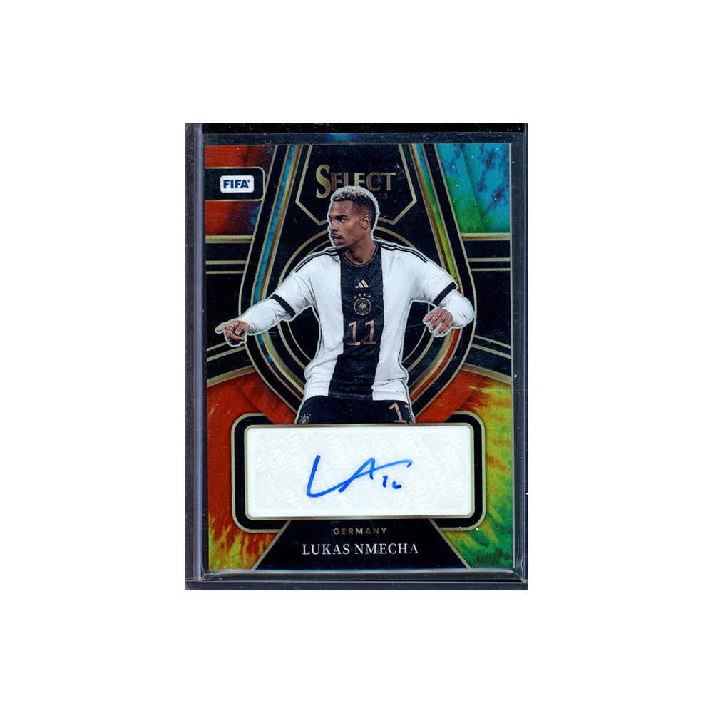 Lukas Nmecha 2022-23 Panini Select FIFA Soccer Tie-Dye Auto /25