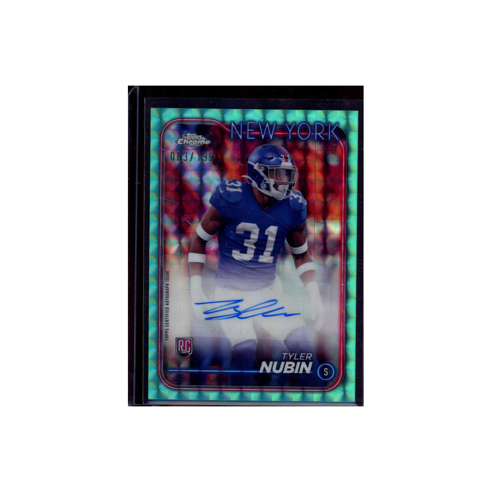 Tyler Nubin 2024 Topps Chrome Football Rookie Auto /199