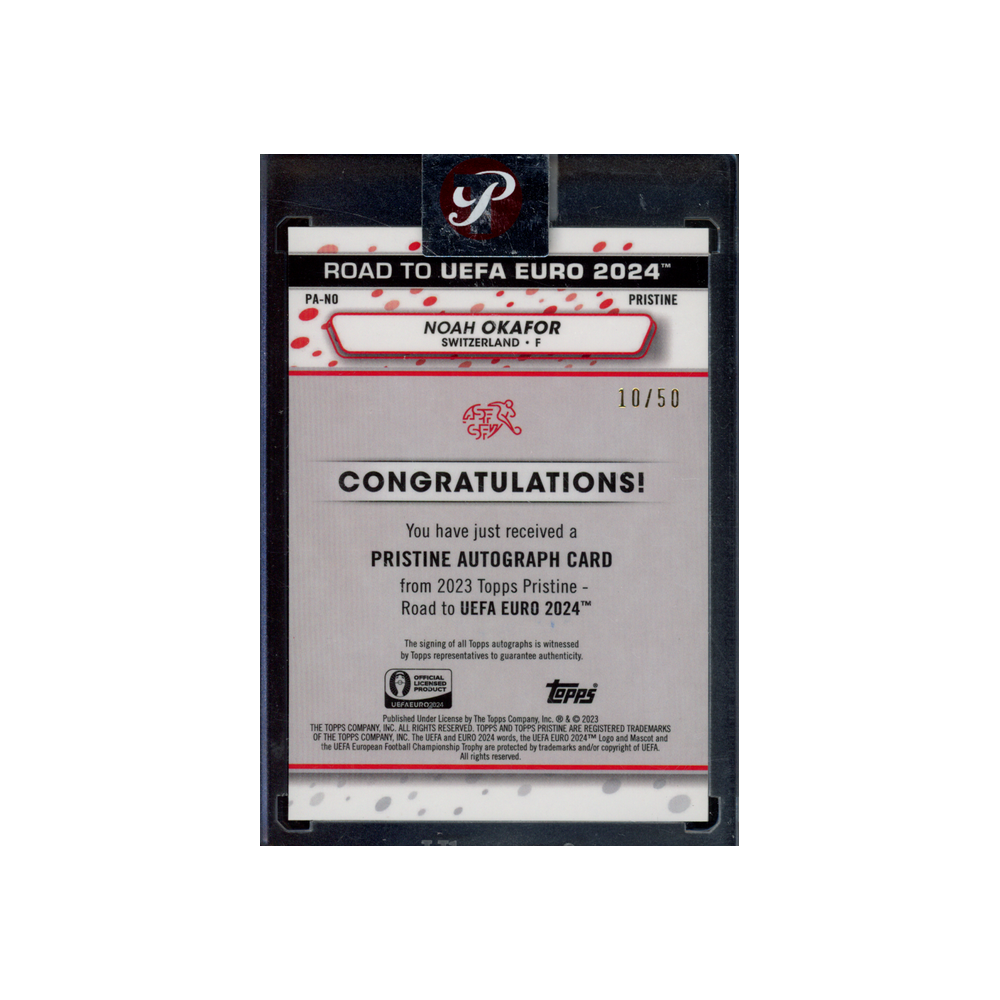 Noah Okafor 2023 Topps Pristine Auto Gold /50