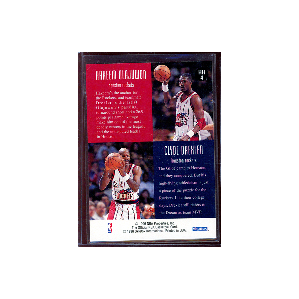 Olajuwon / Drexler 1996 Hoops Basketball Head 2 Head