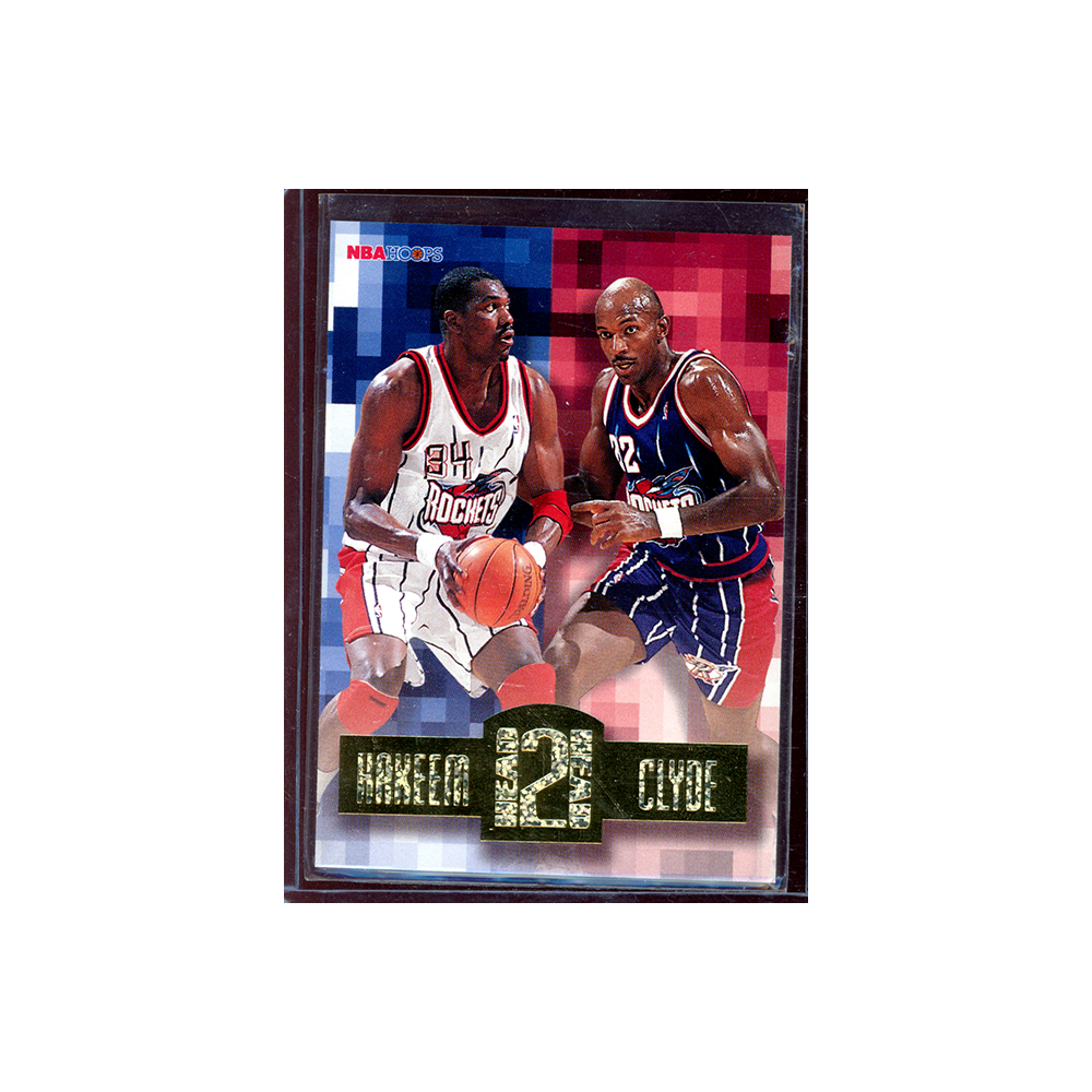 Olajuwon / Drexler 1996 Hoops Basketball Head 2 Head