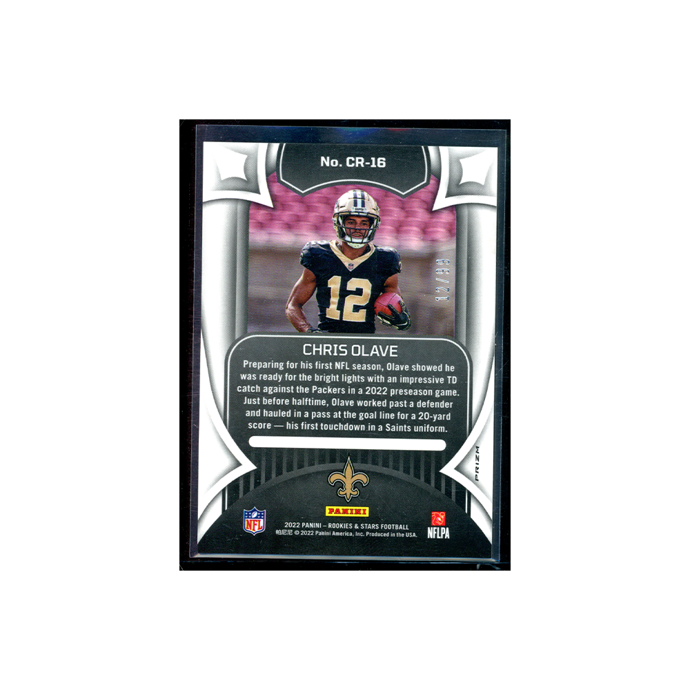 Chris Olave 2022 Panini Rookies & Stars Football Crusade Rookie Red /99