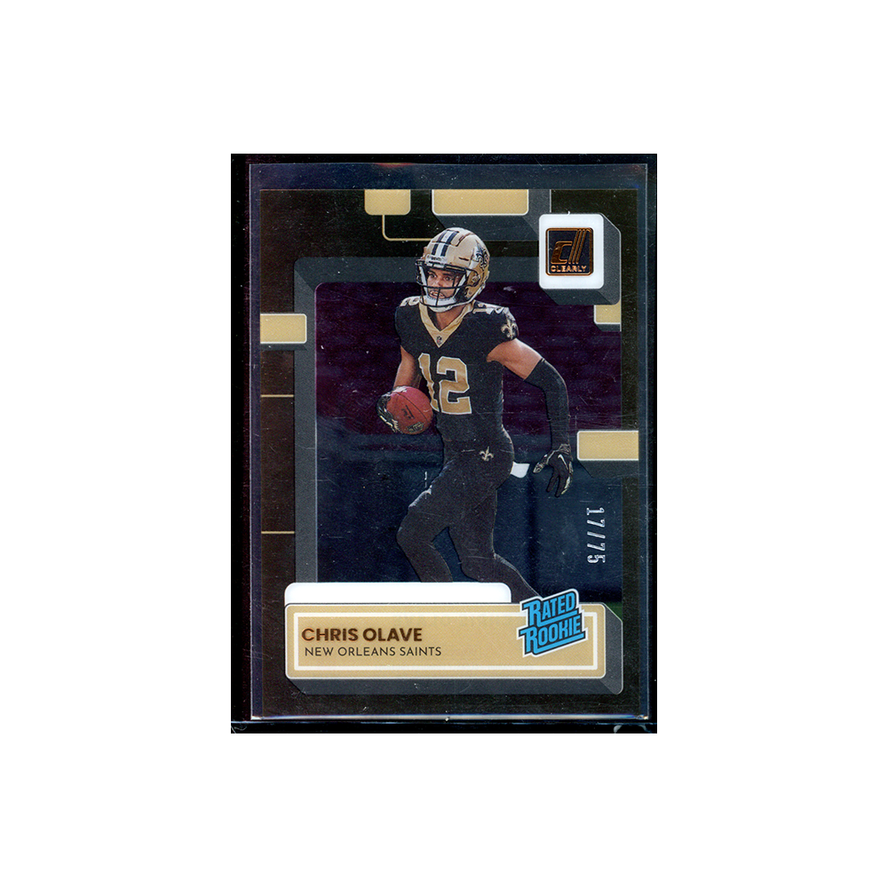 Chris Olave 2022 Panini Clearly Donrus Football Rated Rookie /75