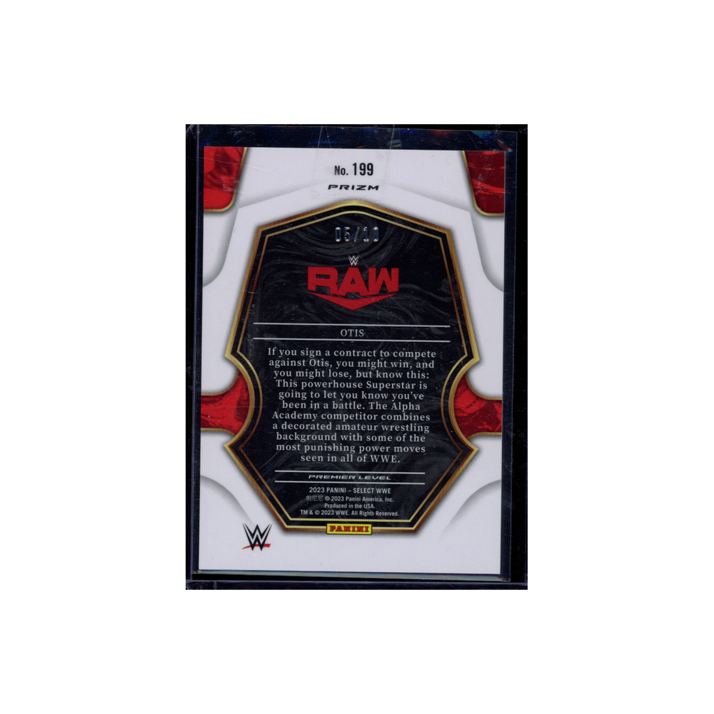 Otis 2023 Panini Select WWE Gold Wave /10
