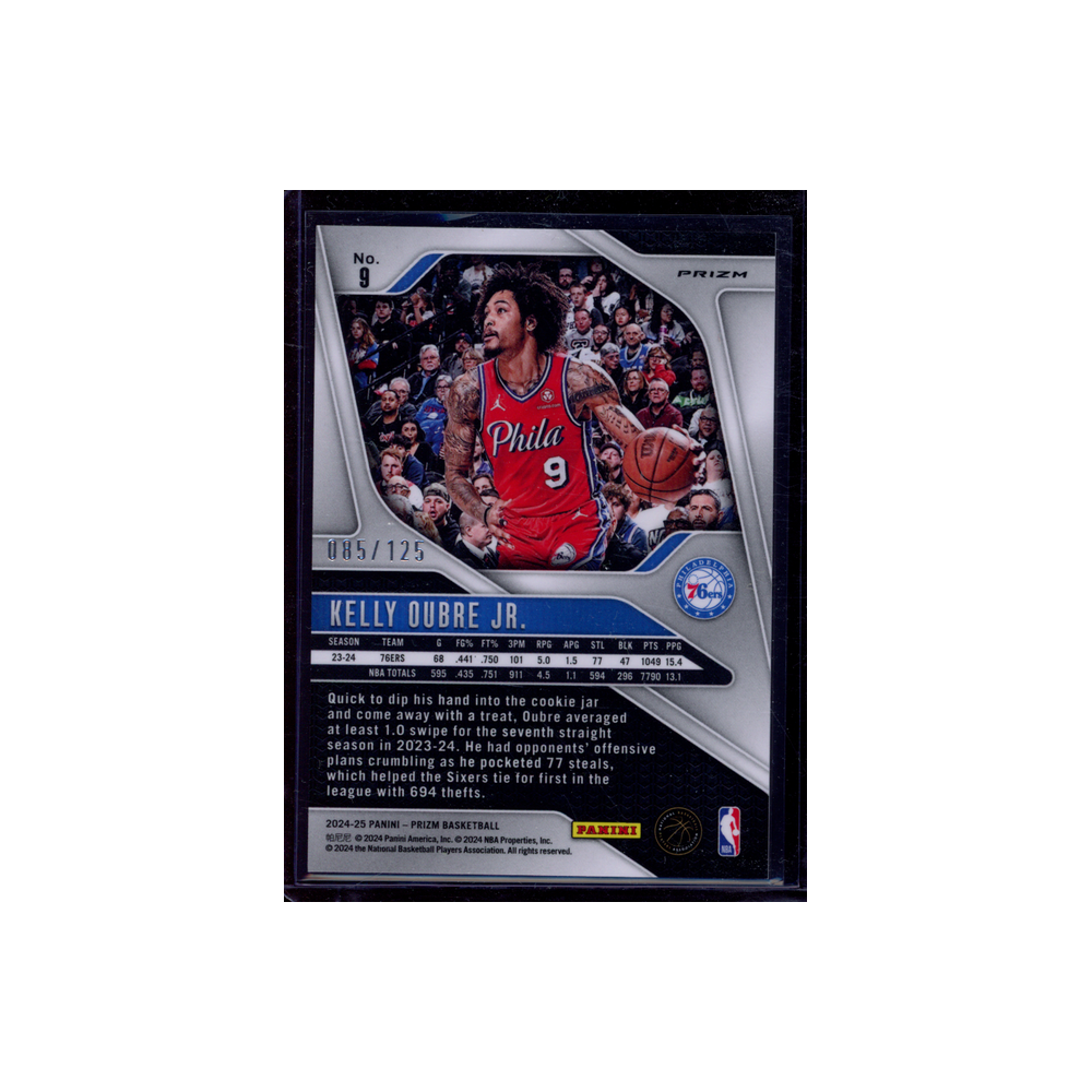Kelly Oubre Jr. 2024-25 Panini Prizm Basketball Blue Ice /125