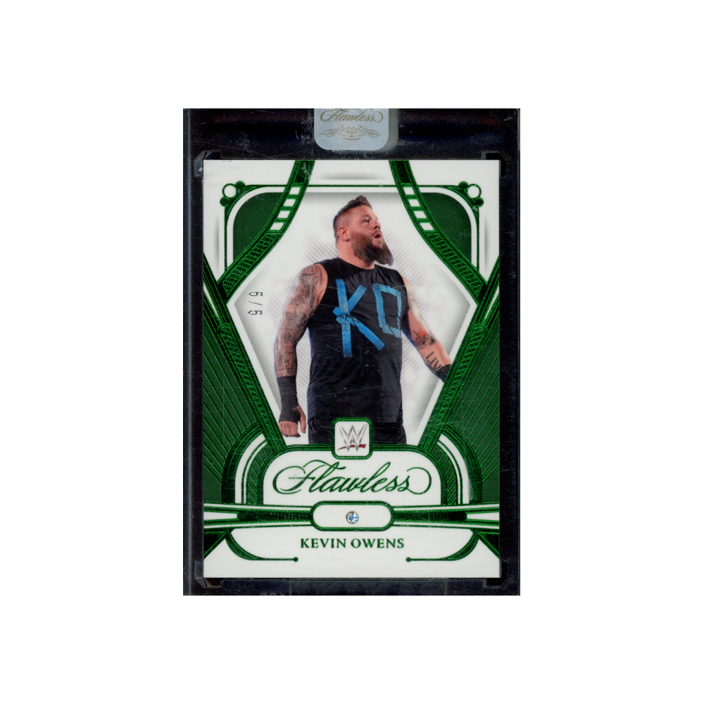 Kevin Owens 2024 Panini Flawless WWE Diamond Emerald /5