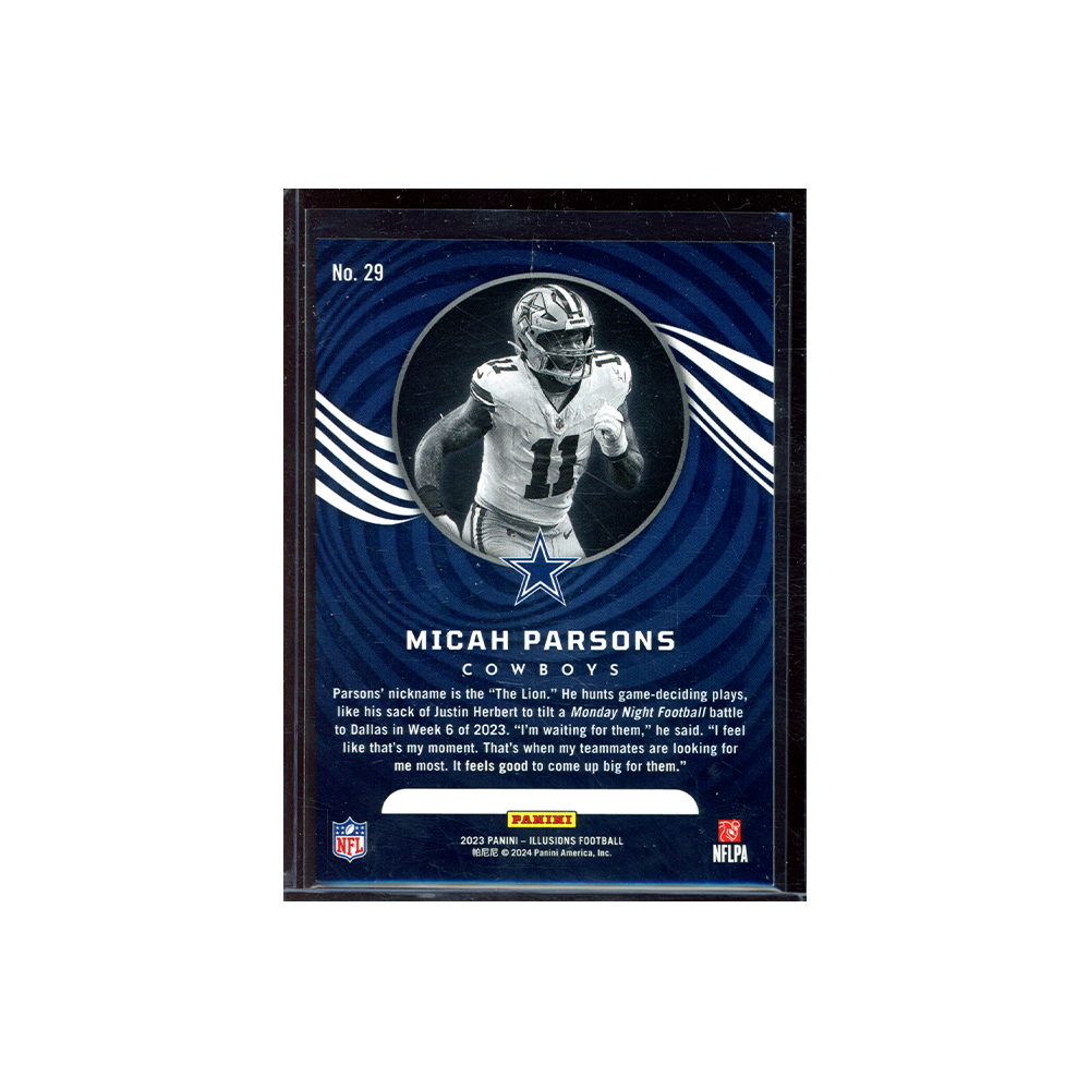 Micah Parsons 2023 Panini Illusions Football Teal /175