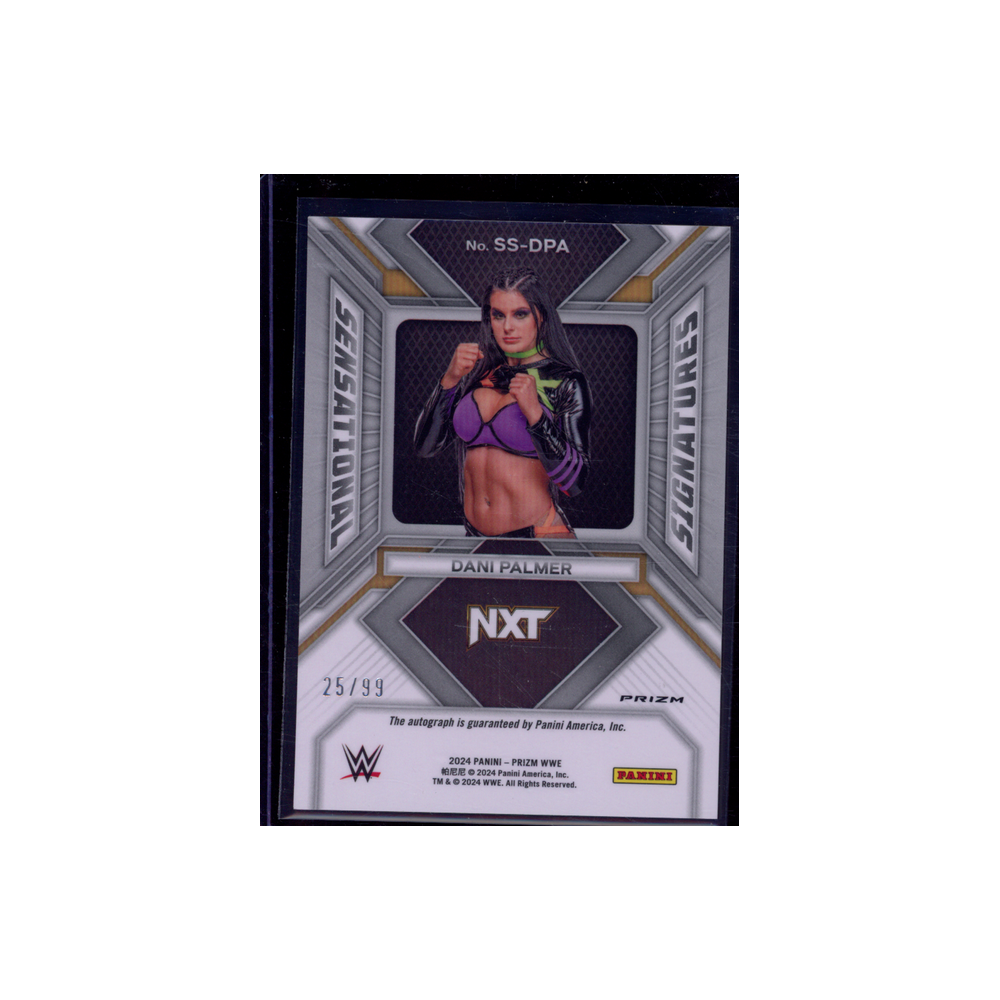 Dani Palmer 2024 Panini Select WWE Sensational Signatures Auto Red /99
