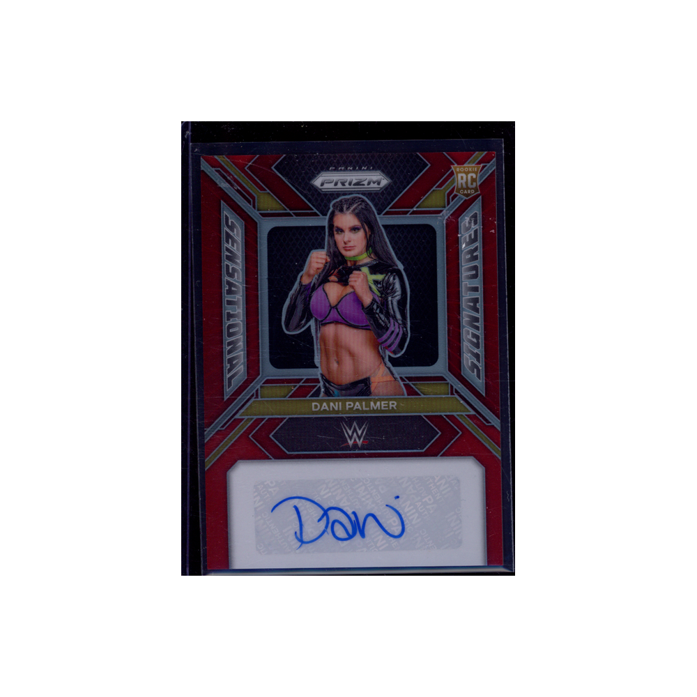 Dani Palmer 2024 Panini Select WWE Sensational Signatures Auto Red /99