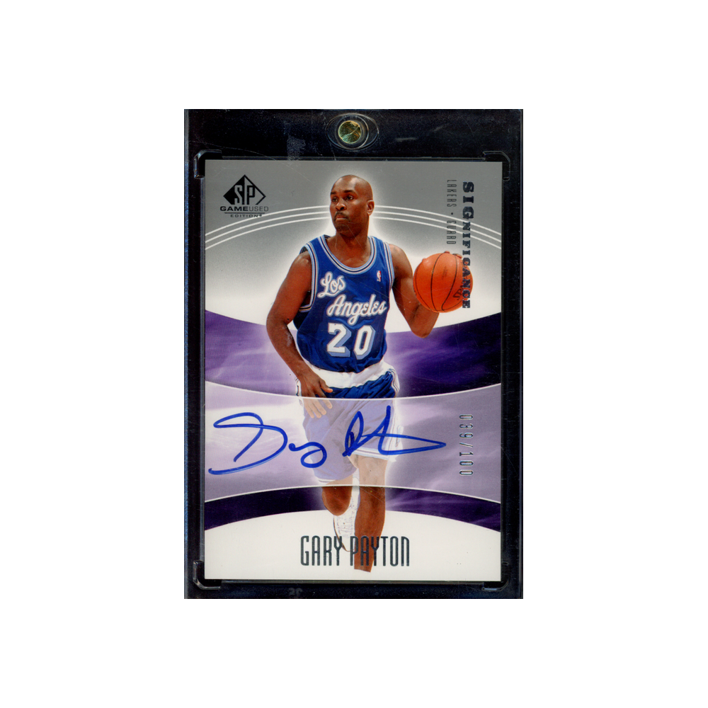 Gary Payton 2004 Upper Deck SP Game Used Significance Auto /100