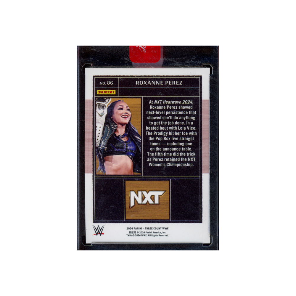 Roxanne Perez 2024 Panini Three Count WWE Red /25