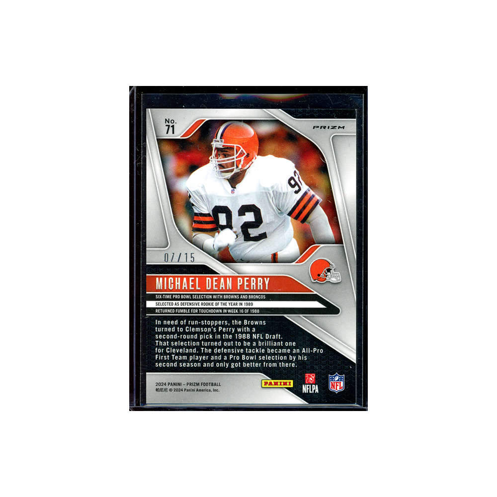 Michael Dean Perry 2024 Panini Prizm Football Forest Camo /15