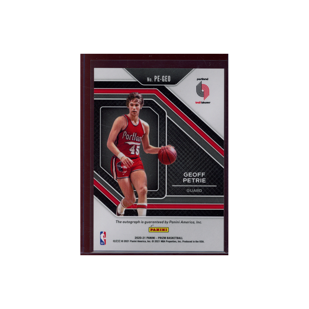 Geoff Petrie 2020-21 Panini Prizm Basketball Auto
