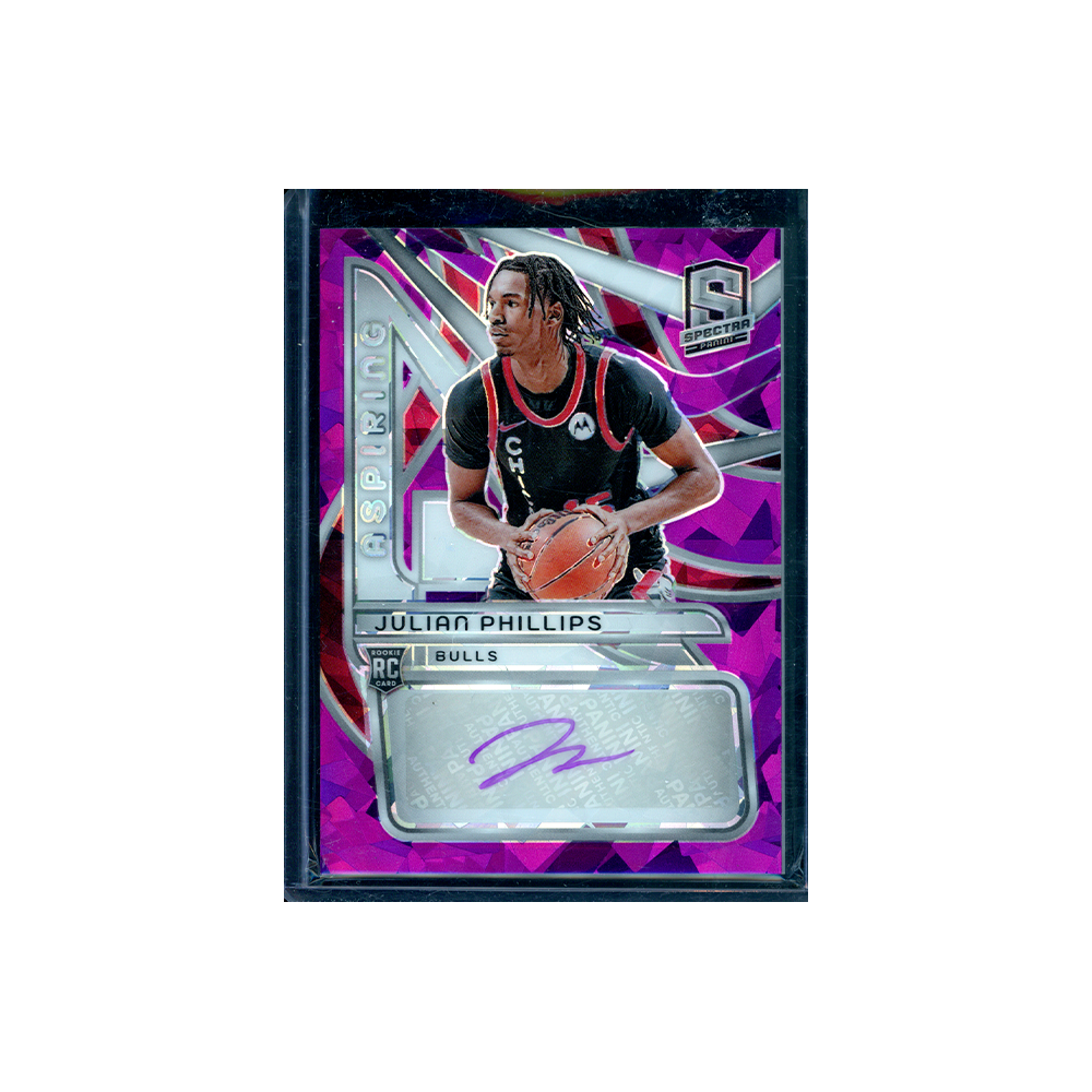 Julian Phillips 2023-24 Panini Spectra Aspiring Autographs RC Pink Ice /35