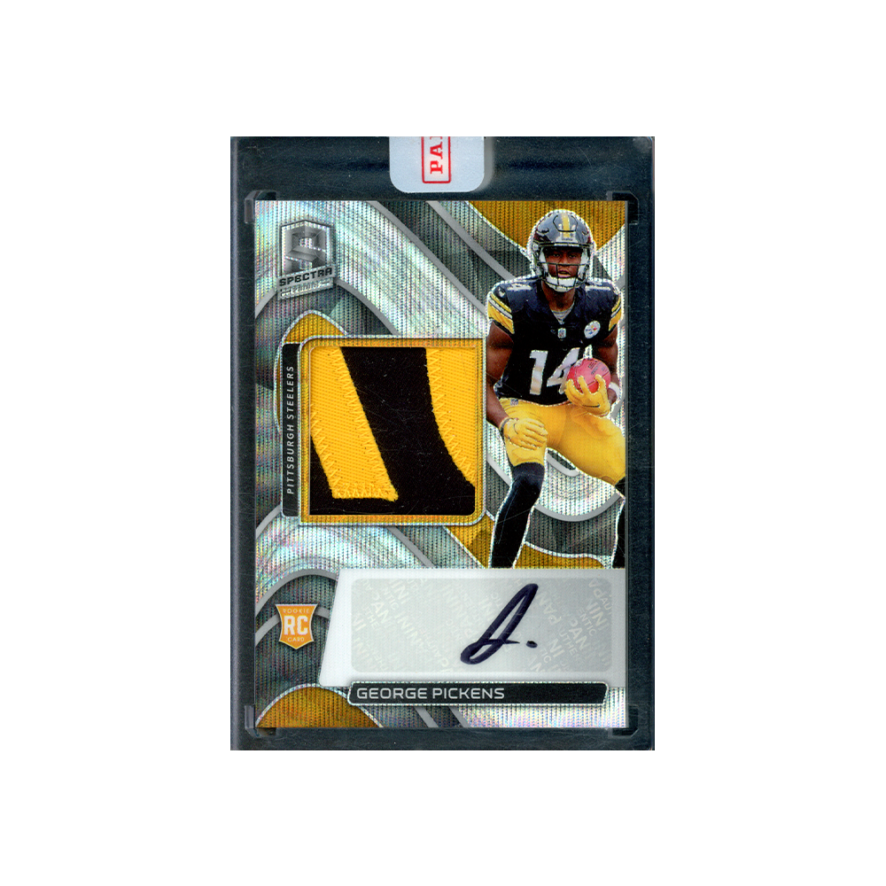 George Pickens 2022 Panini Spectra Football RPA Silver Wave RPA /25