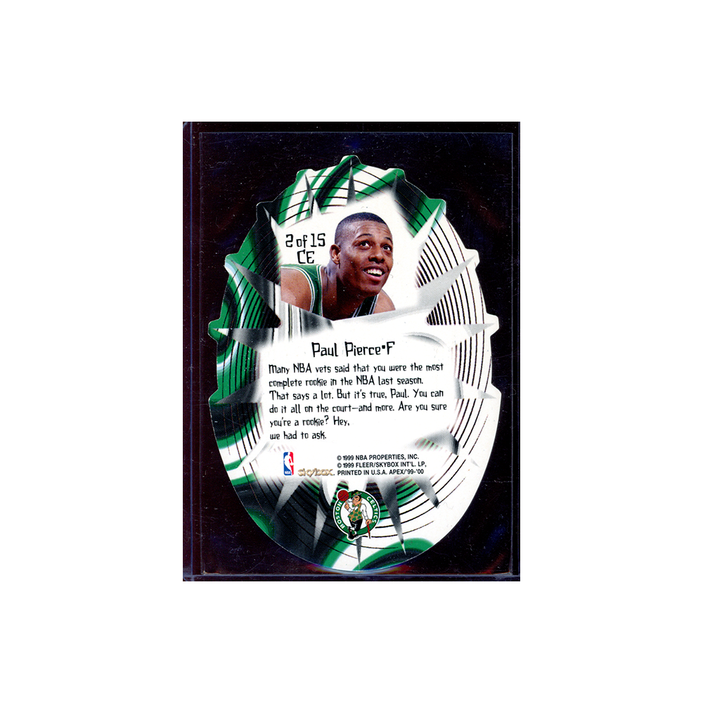 Paul Pierce 1999 Skybox Apex Cutting Edge Die-Cut