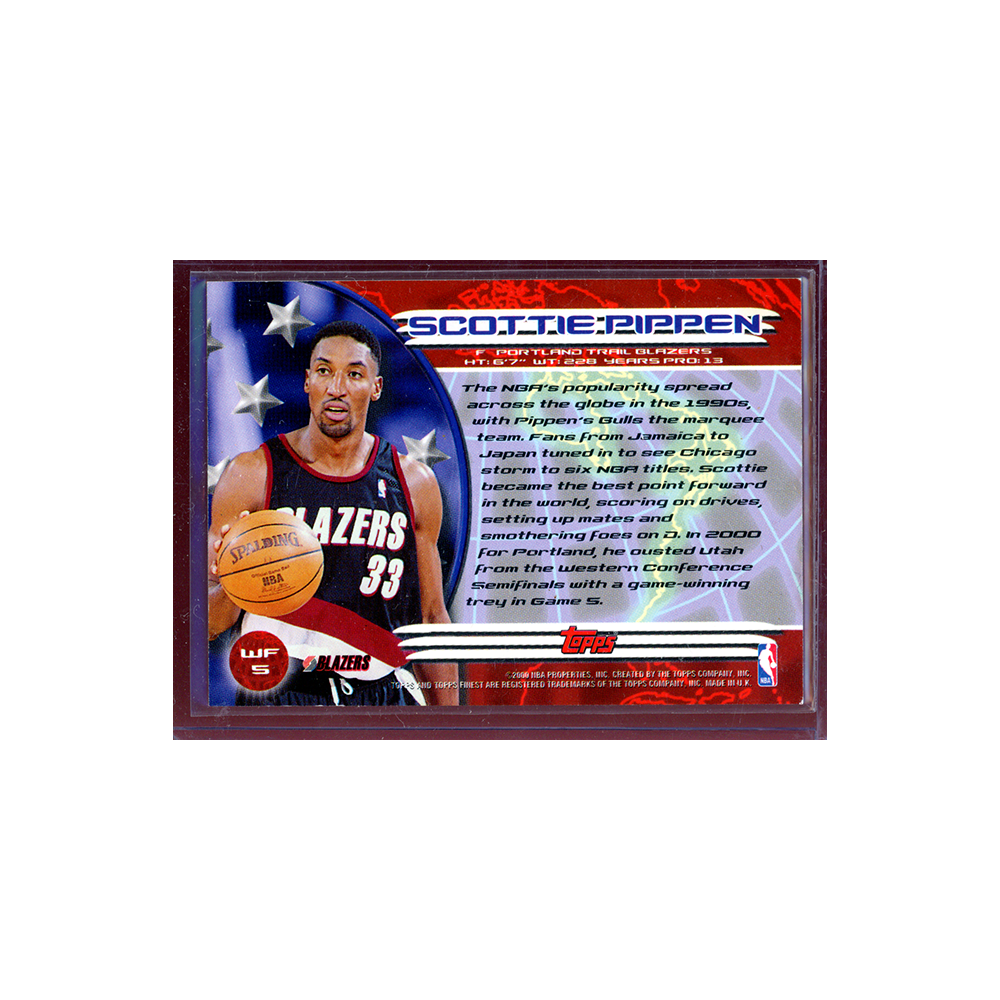 Scottie Pippen 2000 Topps Finest Basketball World's Finest