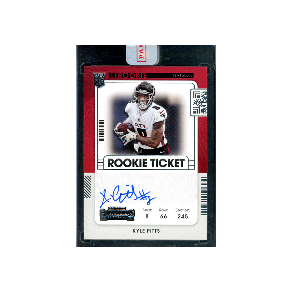 Kyle Pitts 2021 Panini Contenders Football Rookie Ticket Auto Variation