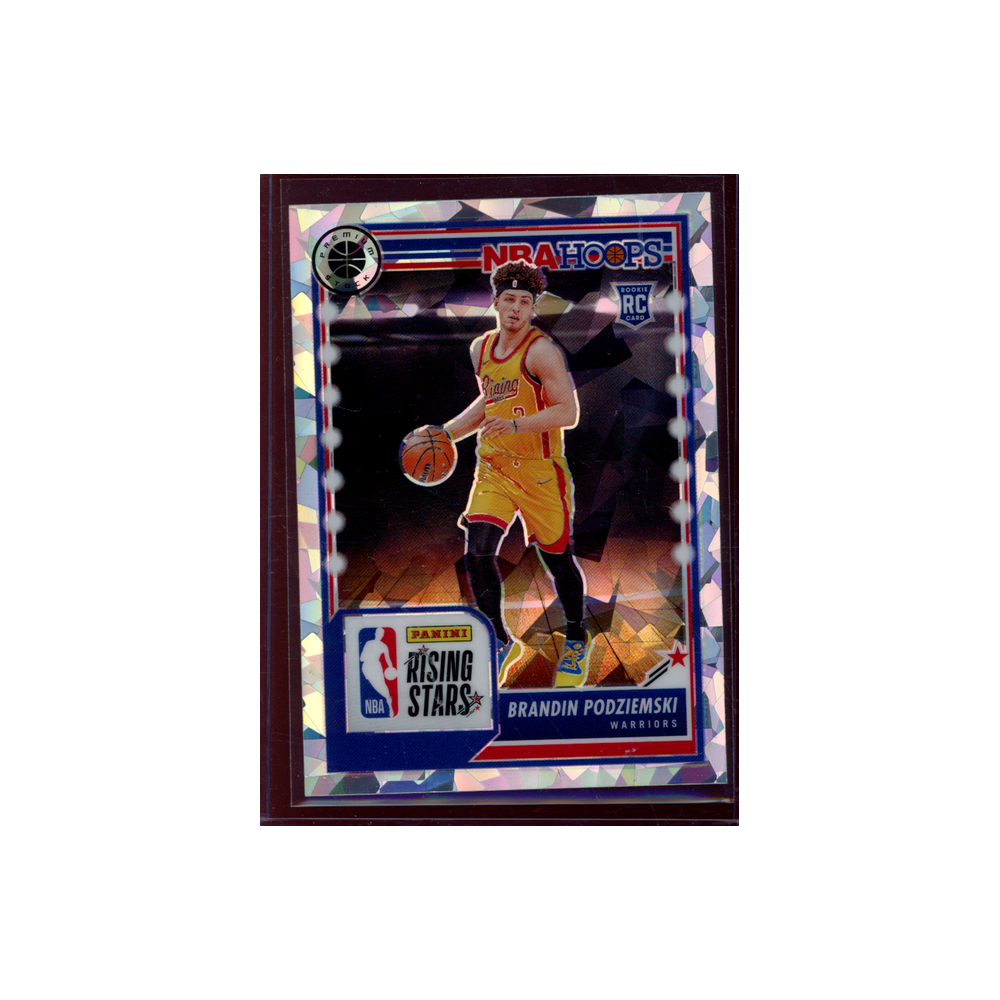 Brandin Podziemski 2023-24 Panini Premium Stock Basketball Rookie Rising Stars Cracked Ice