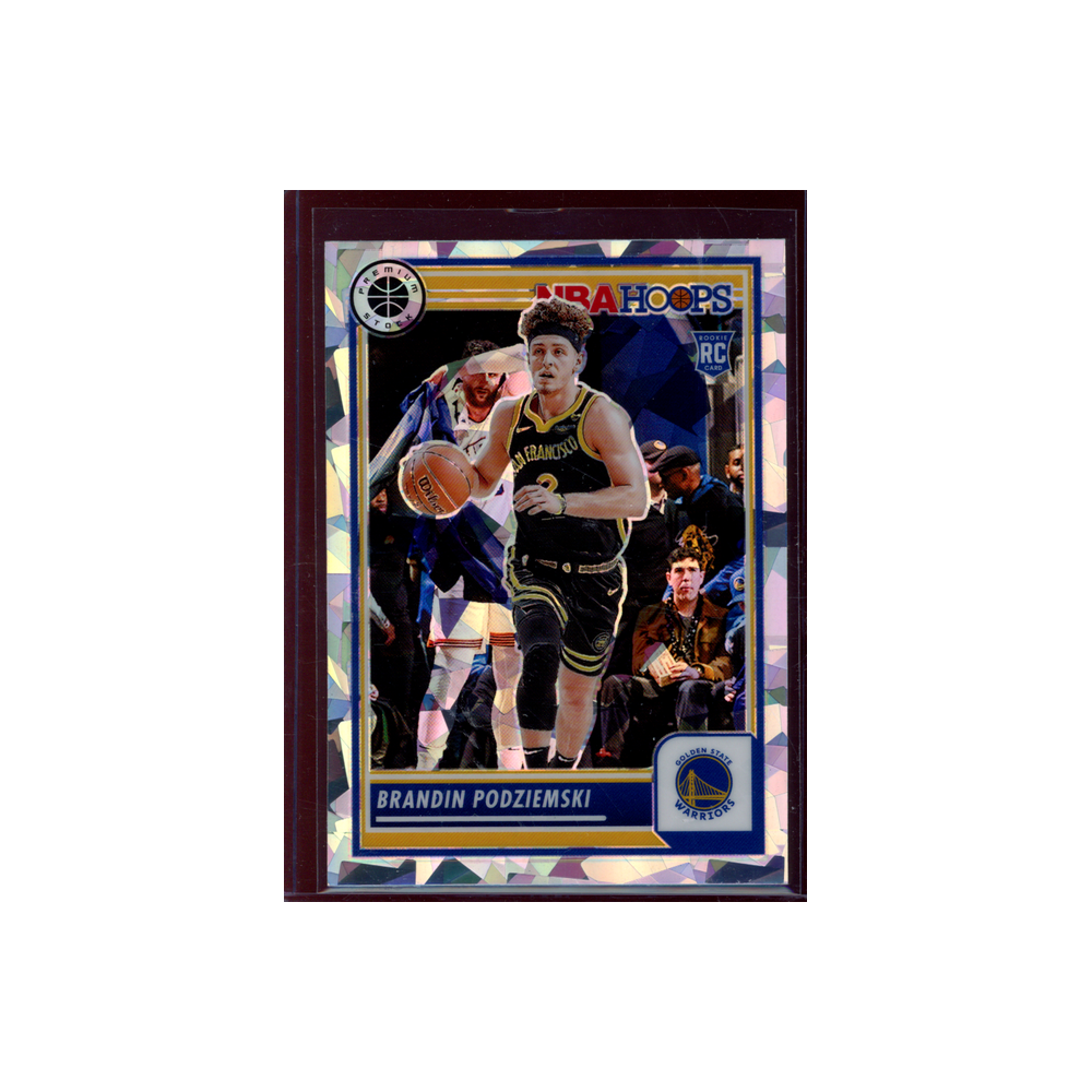 Brandin Podziemski 2023-24 Panini Premium Stock Basketball Rookie Cracked Ice
