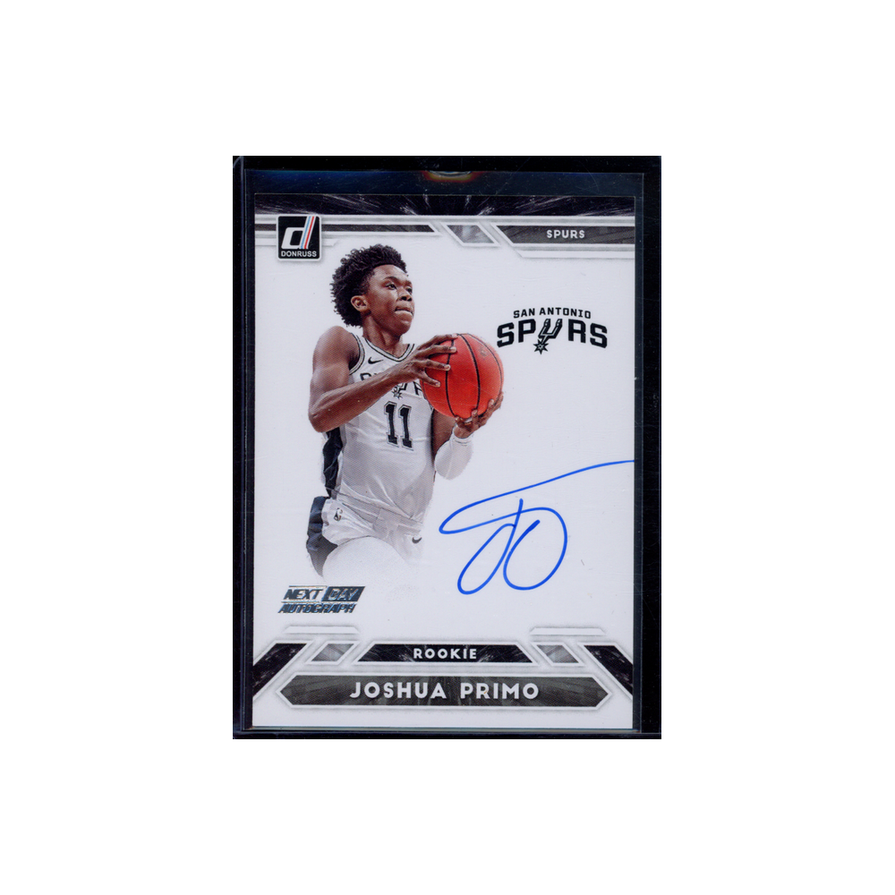Joshua Primo 2021-22 Panini Donruss Basketball Next Day Autograph