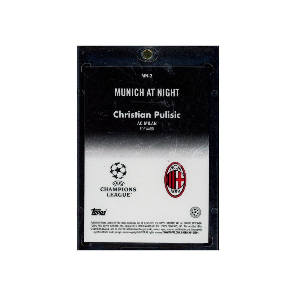 Christian Pulisic 2025 Topps Chrome Munich At Night