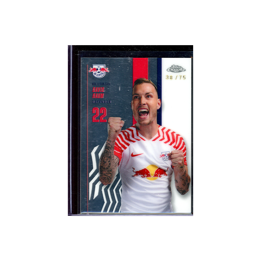 David Raum 2023-24 Topps Chrome RB Leipzig Soccer /75