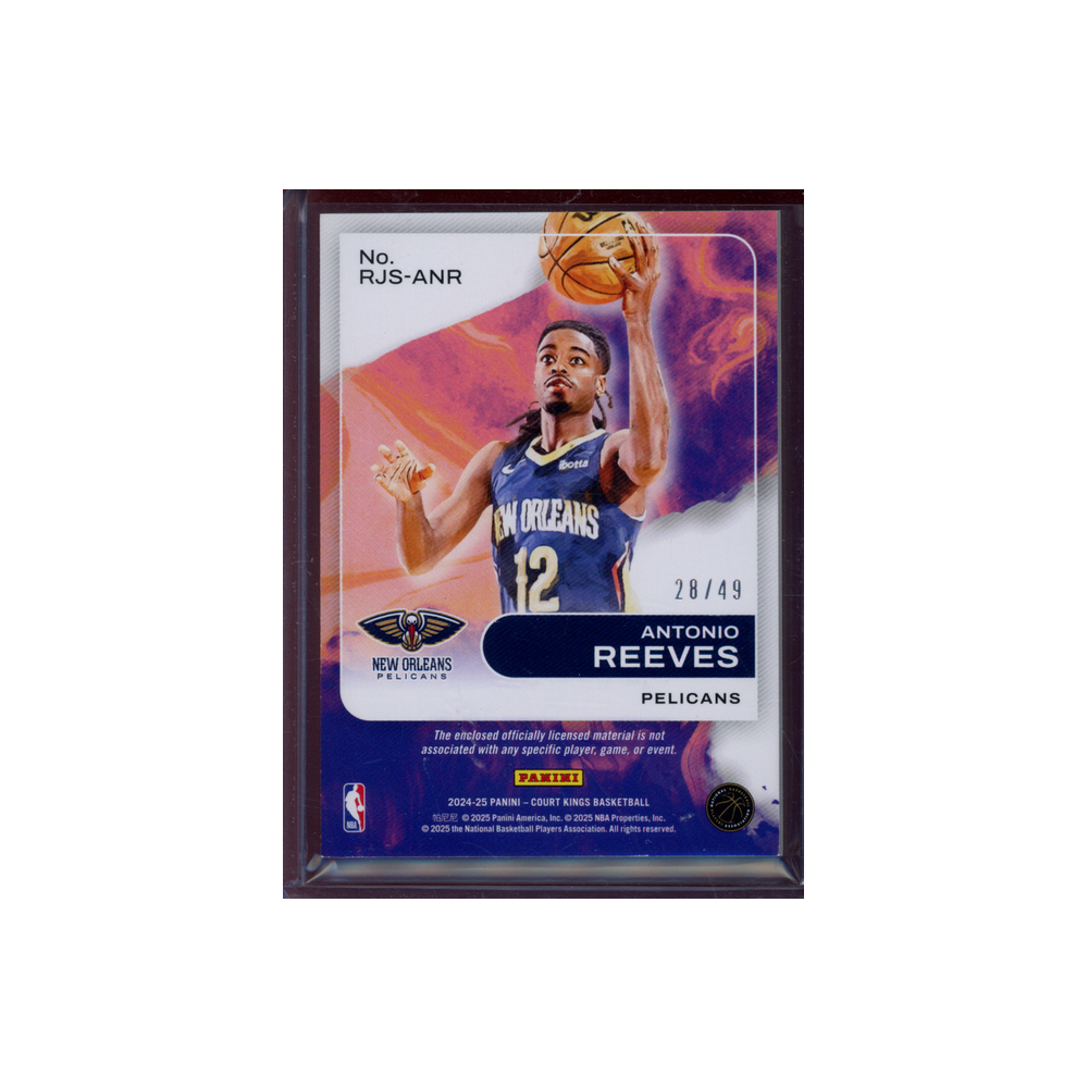Antonio Reeves 2024-25 Panini Court Kings Basketball Rookie Swatches /49