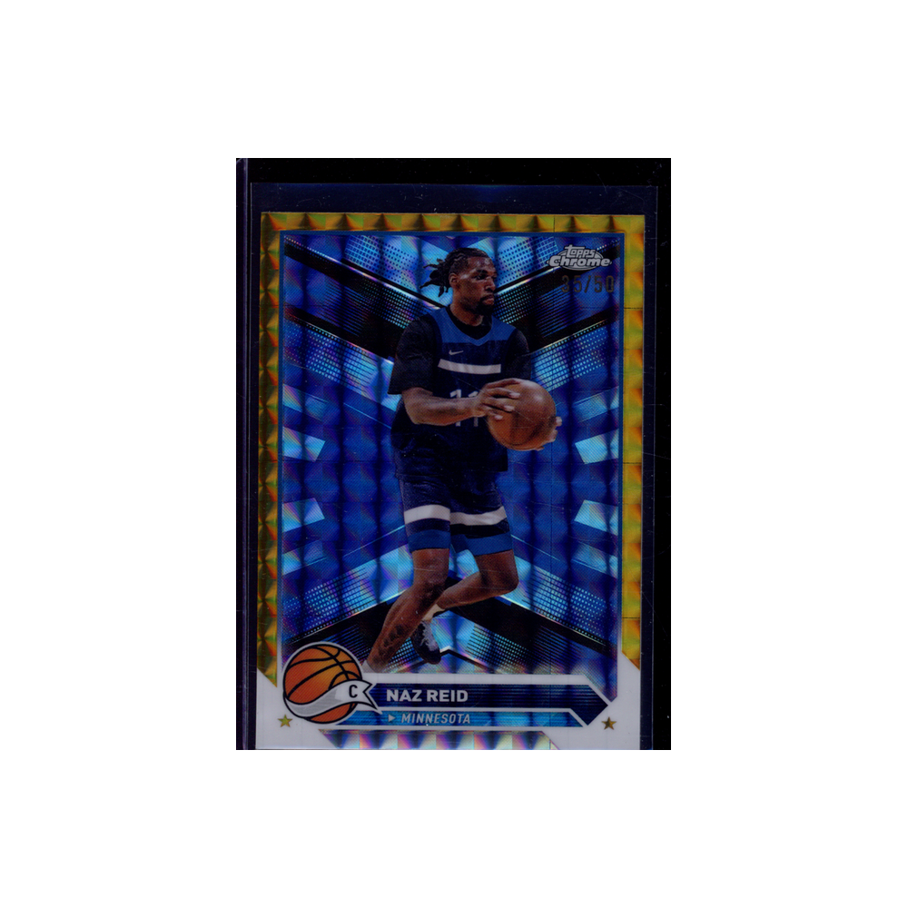 Naz Reid 2023-24 Topps Chrome Basketball Gold Geometric /50