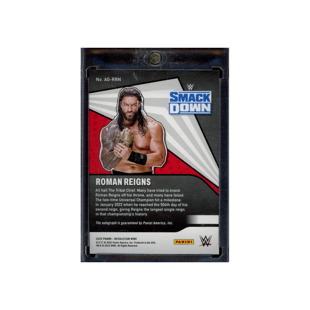 Roman Reigns 2022 Panini Revolution WWE Auto