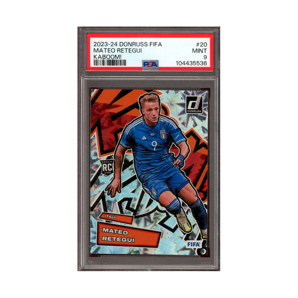Mateo Retegui 2023-24 Panini Donruss Fifa Kaboom PSA 9