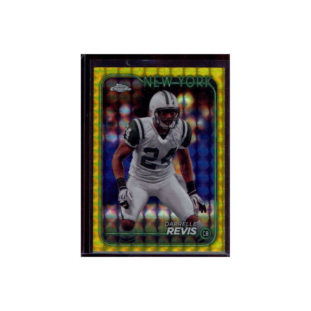 Darrelle Revis 2024 Topps Chrome Football Yellow /75
